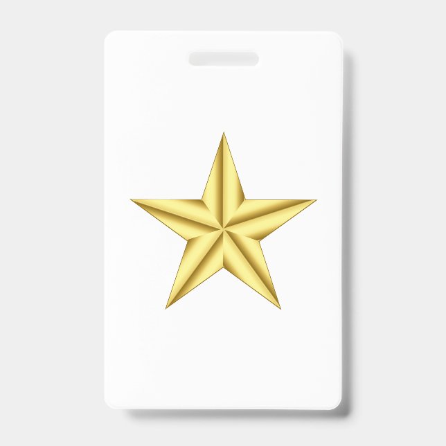Military General Gold Star Badge (Front)