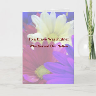 Military Get Well Encouragement Prayer Card