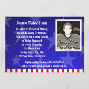 Military Going Away Party Invitation