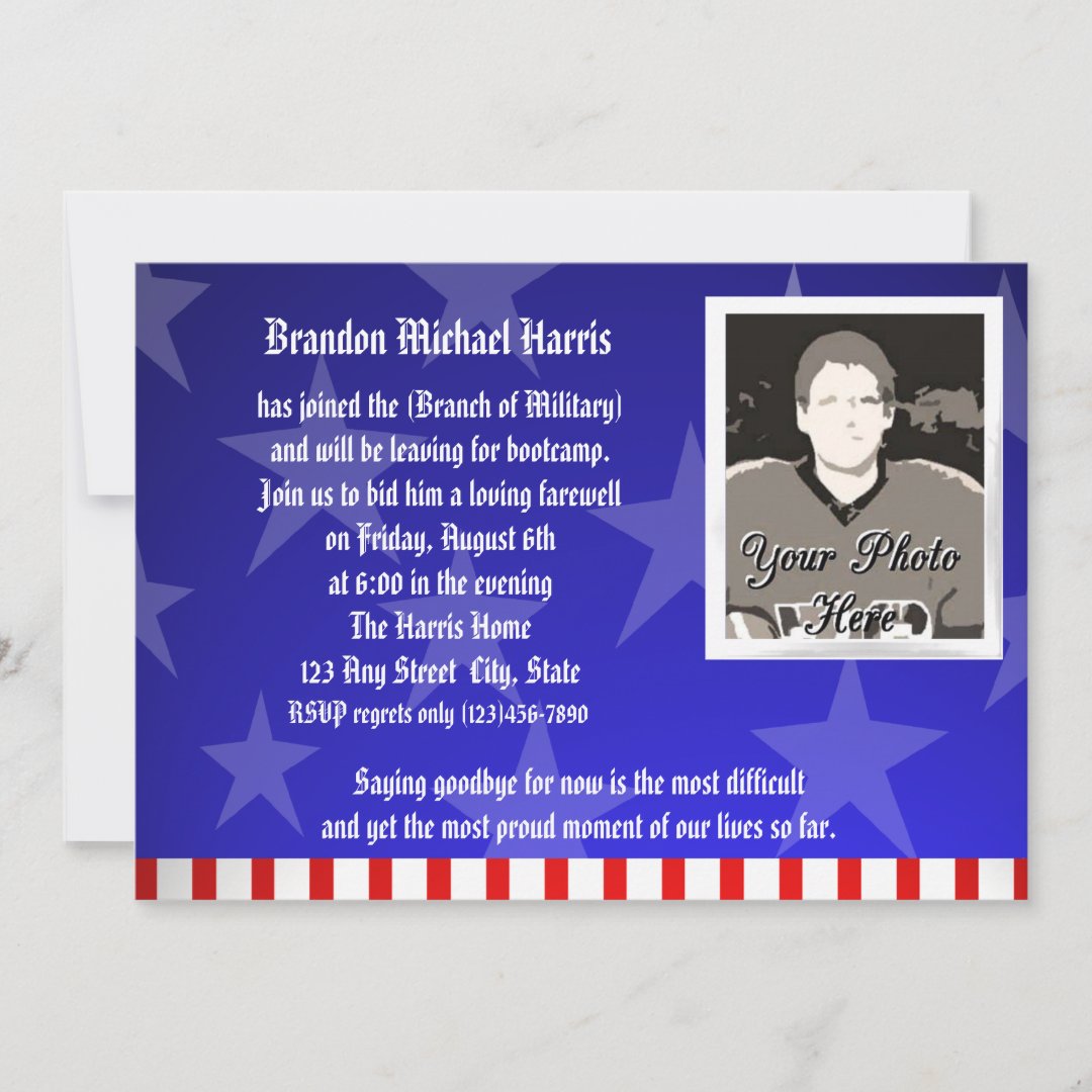 Military Going Away Party Invitation | Zazzle