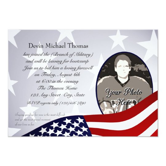 Going Away Party Invitations Military 10