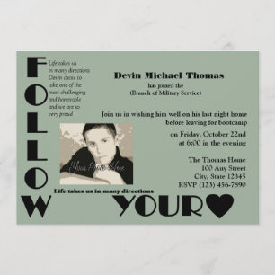 Military Going Away Party Invitation