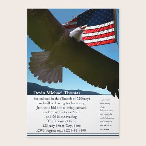 Military Going Away Party Invitation Military Going Away Party Invitation