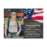 Military Going Away Party Patriotic USA Flag Photo Invitation Postcard Military Going Away Party Patriotic USA Flag Photo Invitation Postcard