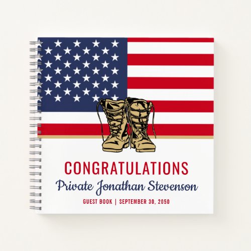 Military Graduation Army Boot Camp Guest Book