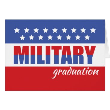 Military Graduation Congratulations with Stars Card Military Graduation Congratulations with Stars Card