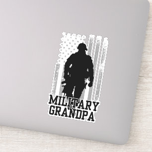 Military Grandpa Sticker
