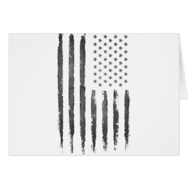Military Gray Armerican flag Vintage Card Military Gray Armerican flag Vintage Card