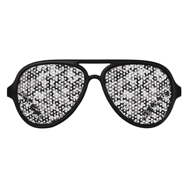 Military Gray Camouflage Pattern Aviator Sunglasses (Front)