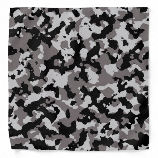 Military Gray Camouflage Pattern Bandana