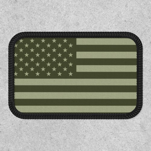 Military Green American Flag USA Patch