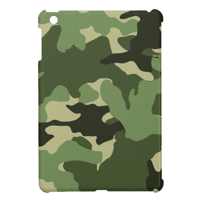 Military Green Camo Camouflage iPad Mini Cases 