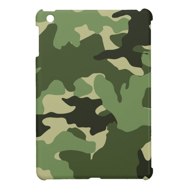 Military Green Camo Camouflage iPad Mini Cases (Back)