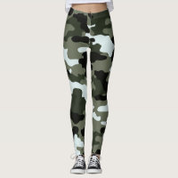 Military Green Camo Leggings