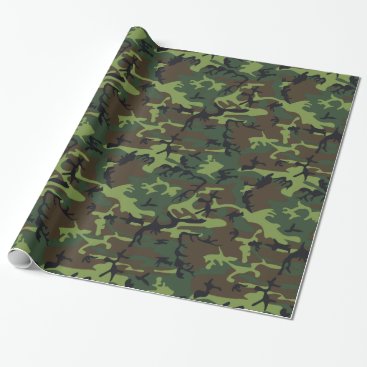 Military Green Camo Wrapping Paper Military Green Camo Wrapping Paper