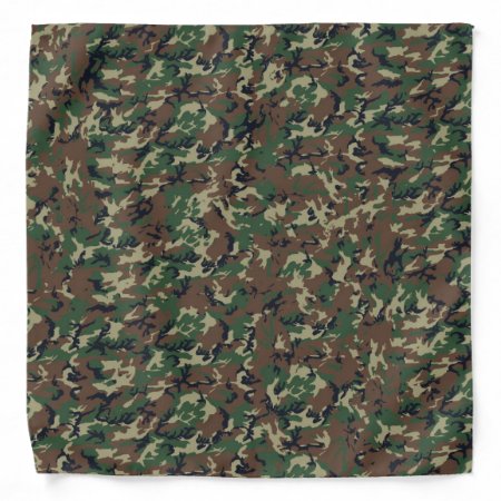 Military Green Camouflage Bandana
