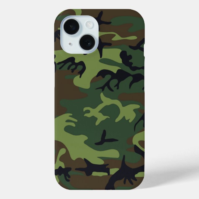 Military Green Camouflage Case-Mate iPhone Case (Back)