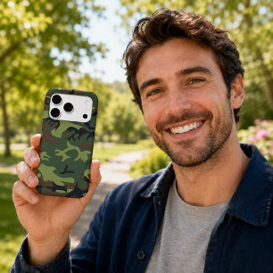 Military Green Camouflage iPhone 17 Pro Max Case