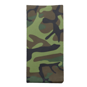Military Green Camouflage Cloth Napkin