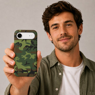 Military Green Camouflage iPhone 17 Air Case