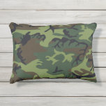 Military Green Camouflage Outdoor 12x16 Pillow