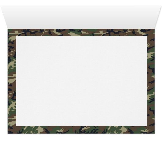 Military Green Camouflage Pattern (Inside Horizontal (Bottom))
