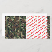 Military Green Camouflage Pattern (Front/Back)