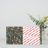 Military Green Camouflage Pattern (Standing Front)