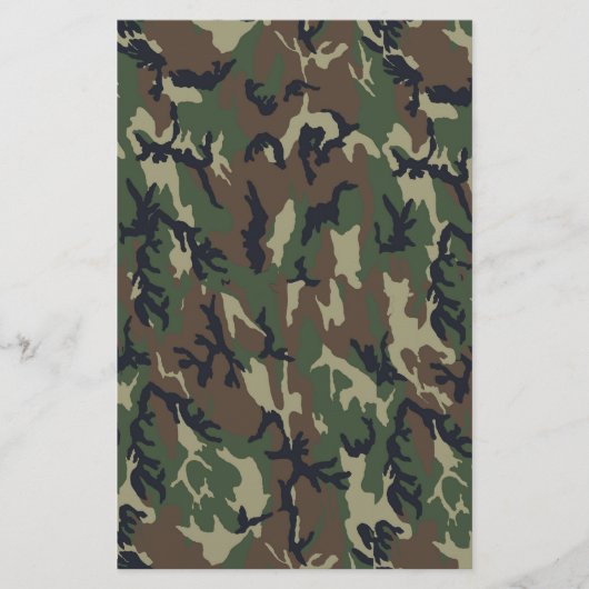 Military Green Camouflage Pattern (Front)