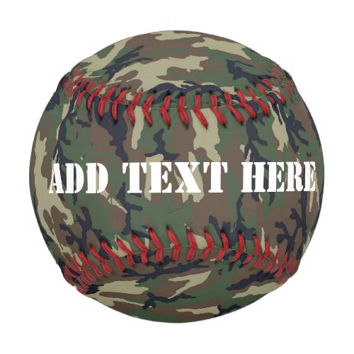 Military Green Camouflage Pattern Baseball