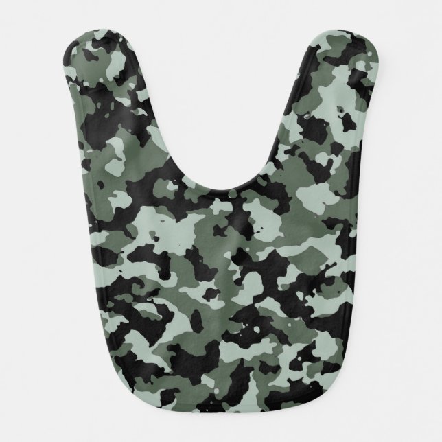 Military Green Camouflage Pattern Bib (Front)