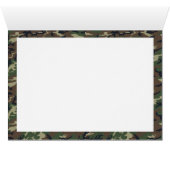 Military Green Camouflage Pattern Cards (Inside Horizontal (Bottom))