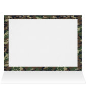 Military Green Camouflage Pattern Cards (Inside Horizontal (Top))
