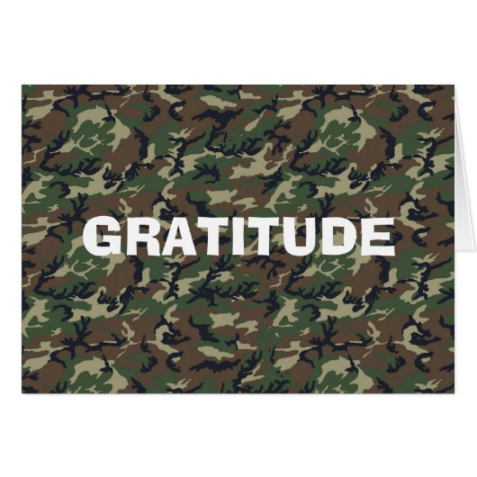 Military Green Camouflage Pattern Cards (Front Horizontal)