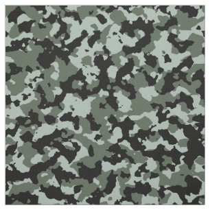 Military Green Camouflage Pattern Fabric