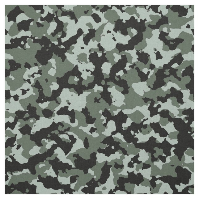 Military Green Camouflage Pattern Fabric (Swatch)