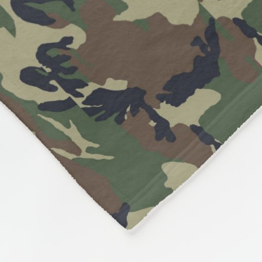 Military Green Camouflage Pattern Fleece Blanket Zazzle