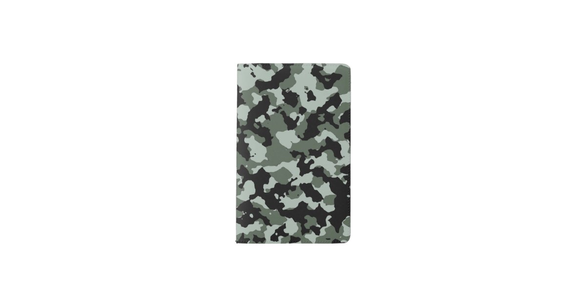 Military Green Camouflage Pattern Pocket Moleskine Notebook | Zazzle