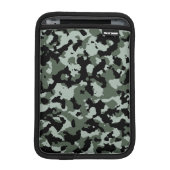Military Green Camouflage Pattern Sleeve For iPad Mini (Front Device)