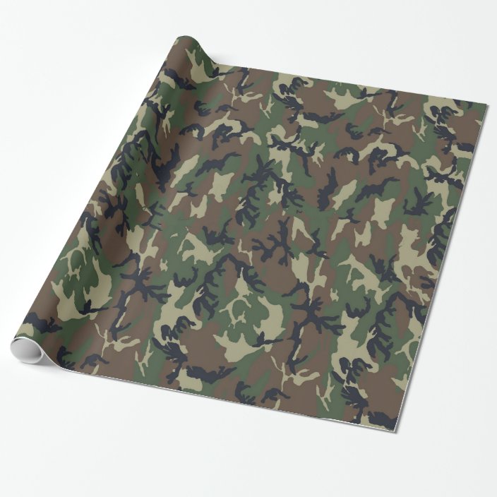 Military Green Camouflage Pattern Wrapping Paper | Zazzle.com