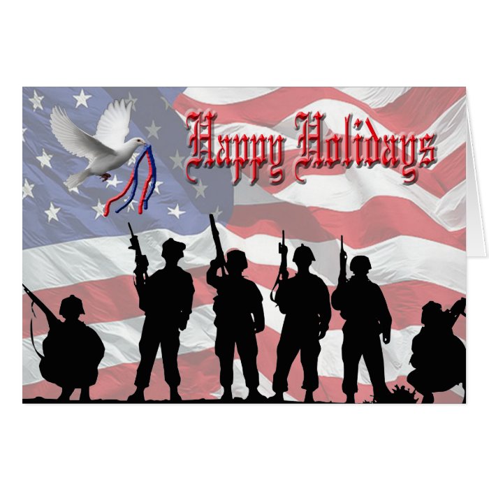 Military Happy Holidays Card Zazzle