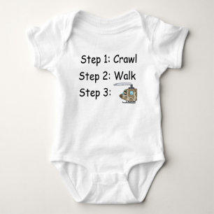 Military Helicopter Baby Bodysuit