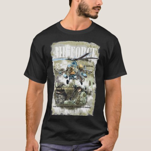 military helicopter T_Shirt