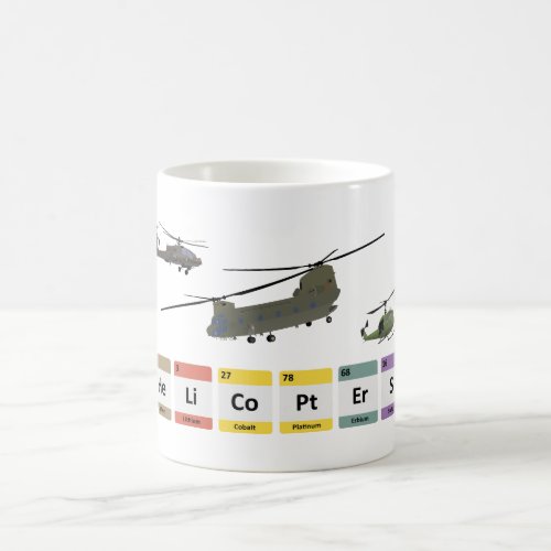 Military Helicopters Chemistry Coffee Mug