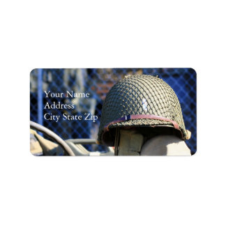 Military Helmet Address Labels