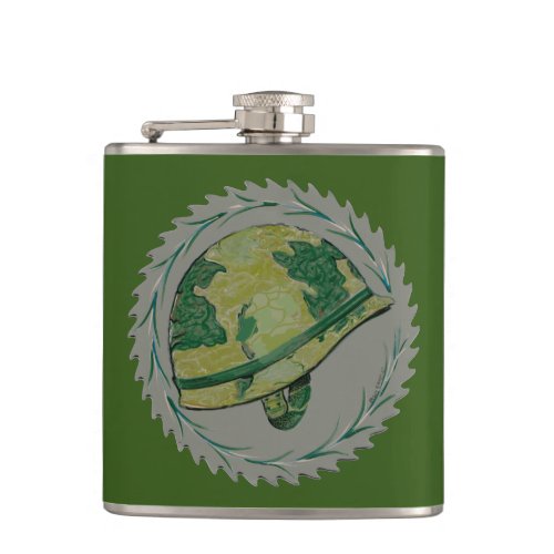 Military Helmet Flask