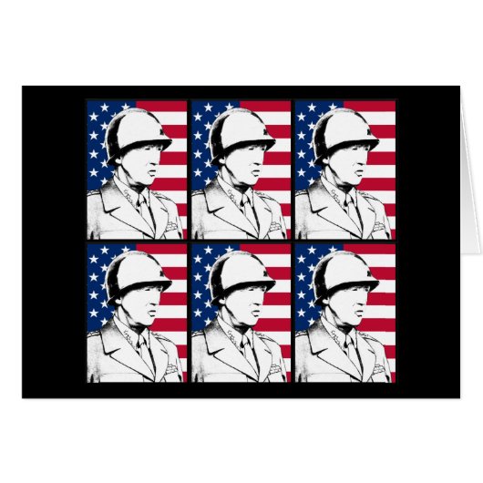 Military Hero - General Patton Cards (Front Horizontal)