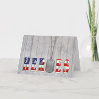 Military Heroes Thank You Card