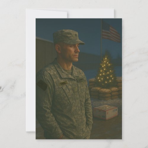 Military Holiday You Are Remembered Christmas Card