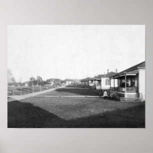 Military Homes in Residential Area of Fort Meade Poster